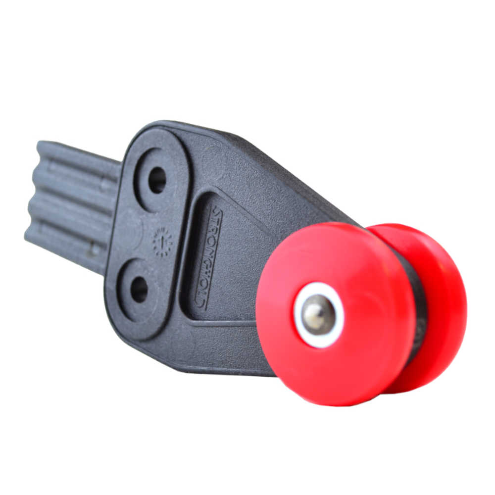 Stronghold Red Curtain Roller With Tab Image Stronghold Red Curtain Roller With Tab